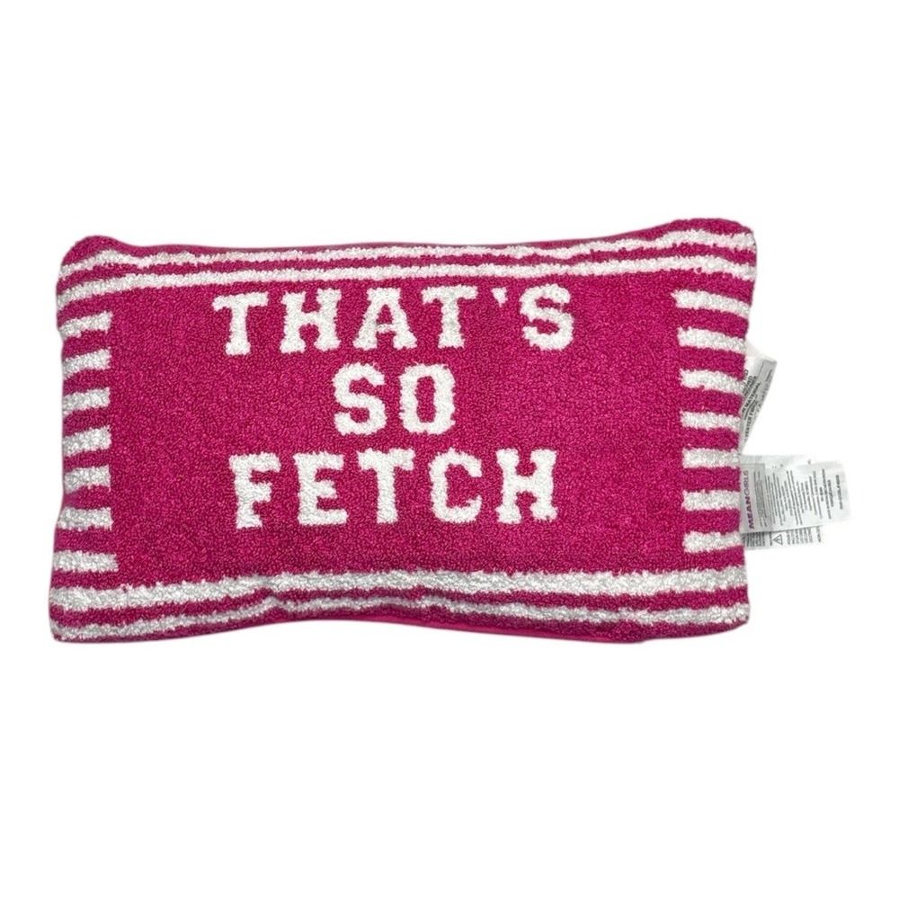 NWOT That's So Fetch-Mean Girls Pink Decorative Pillow